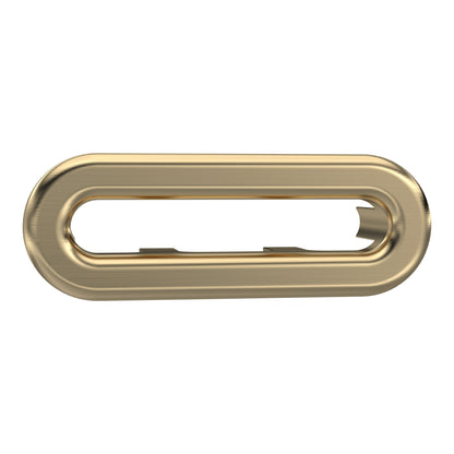 Brushed Brass Square Overflow Cover