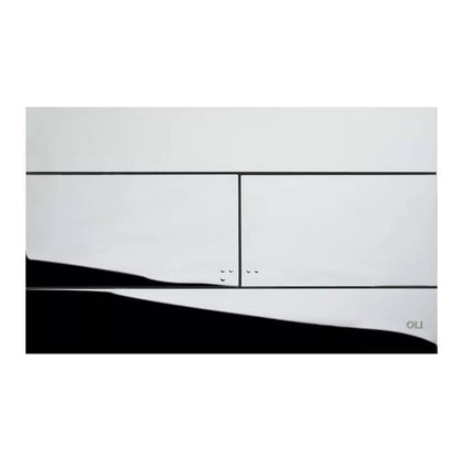 Fairford Gloss Chrome Flush Plate with Square Buttons