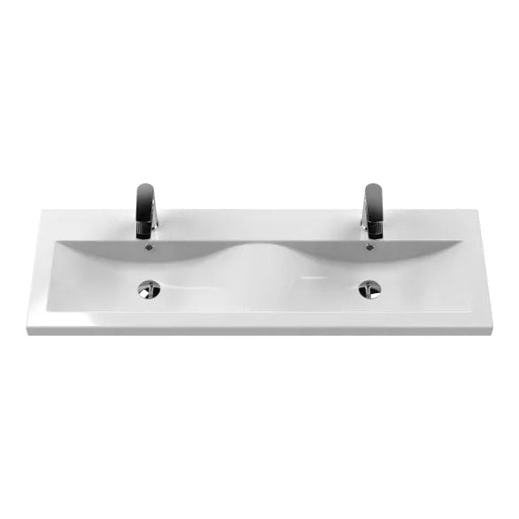 Fairford Aspri Satin Grey 1200mm 4 Drawer Wall Hung Vanity Unit
