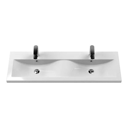 Fairford Aspri Satin Grey 1200mm 4 Drawer Wall Hung Vanity Unit