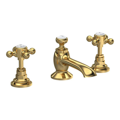 Fairford Winchester Brushed Brass 3 Basin Mixer with Waste