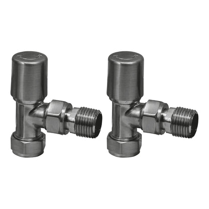 Fairford Round Angled Radiator Valve - Gunmetal