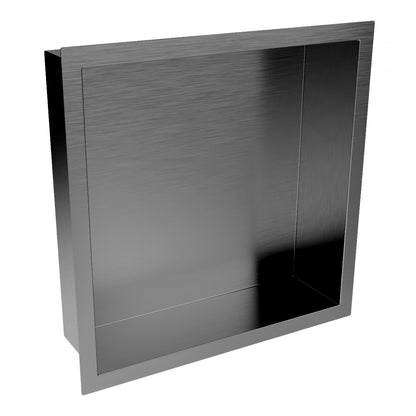 Fairford Inset Shower Niche 300 x 300 Gunmetal