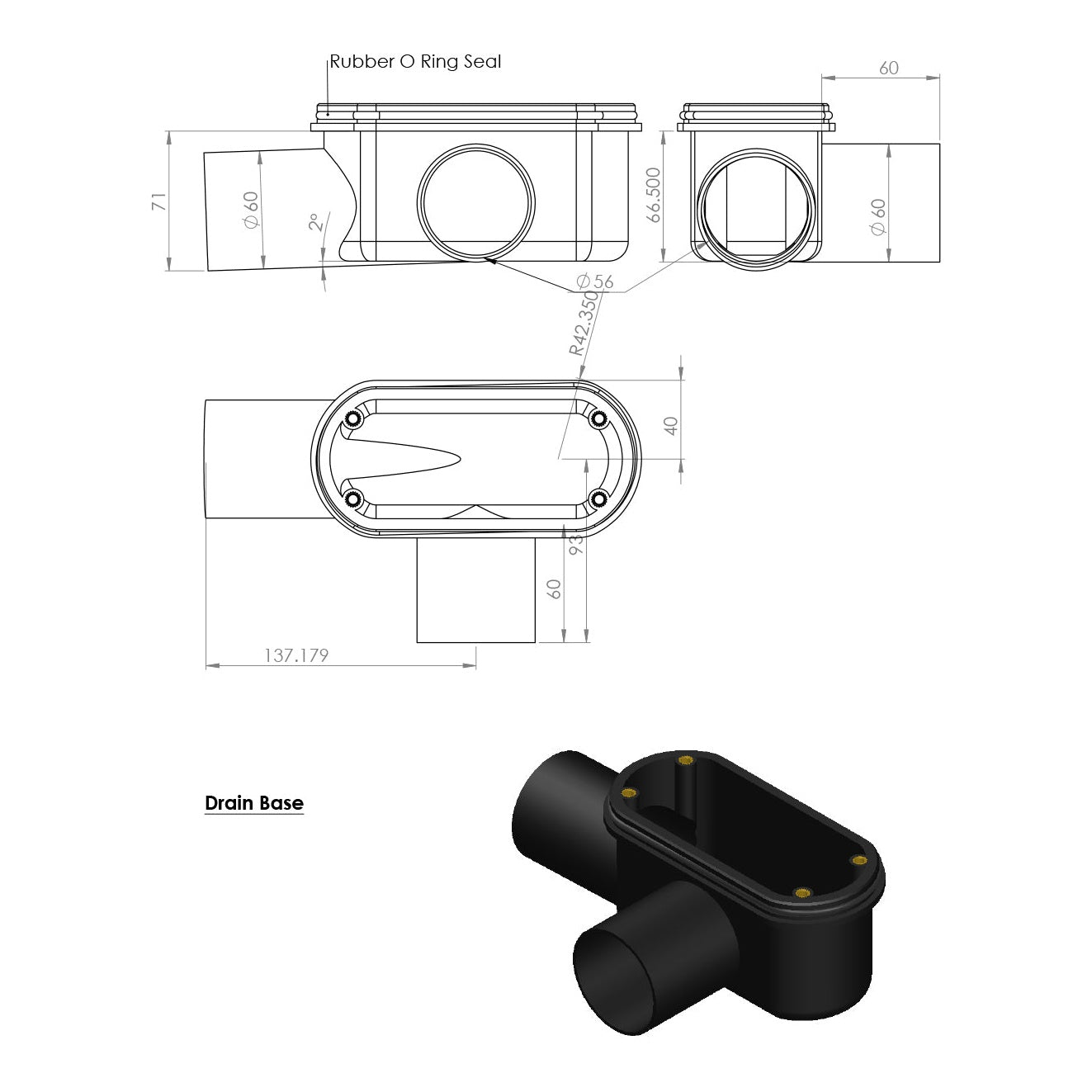 Hydraset Linear Waste Trap Kit