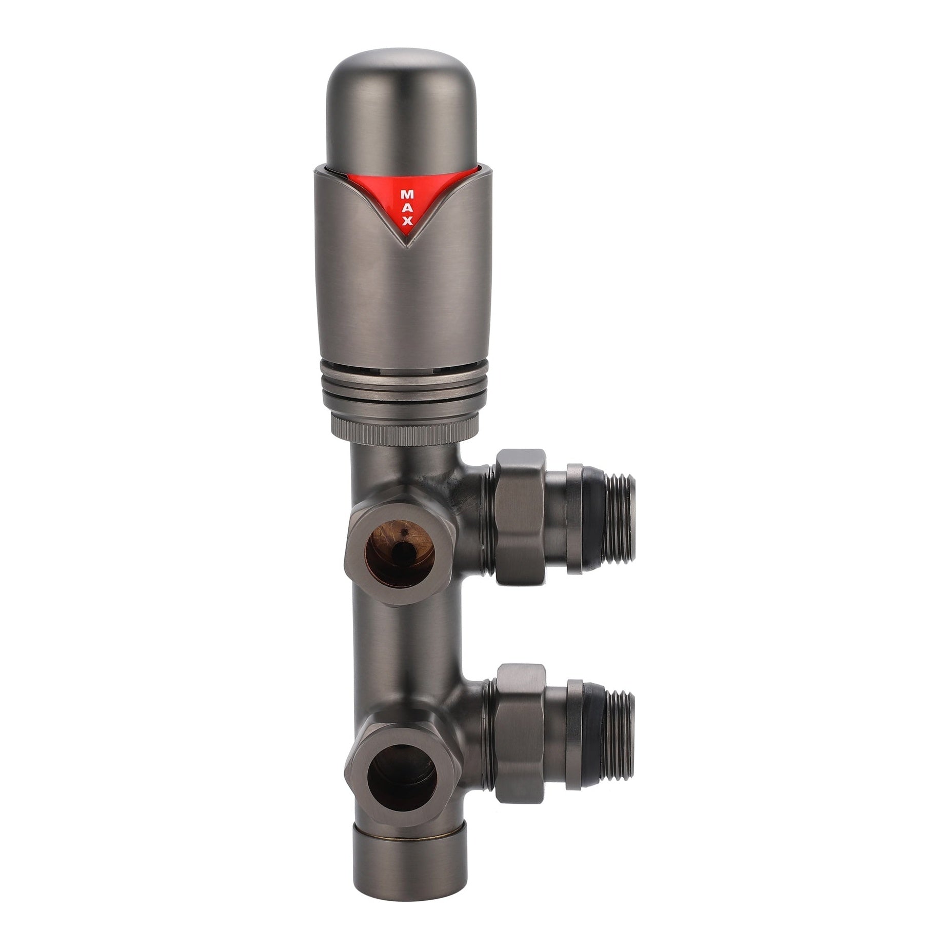 Fairford Gunmetal 15mm Twin TRV Radiator Valves