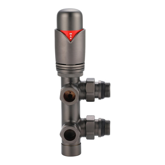 Fairford Gunmetal 15mm Twin TRV Radiator Valves