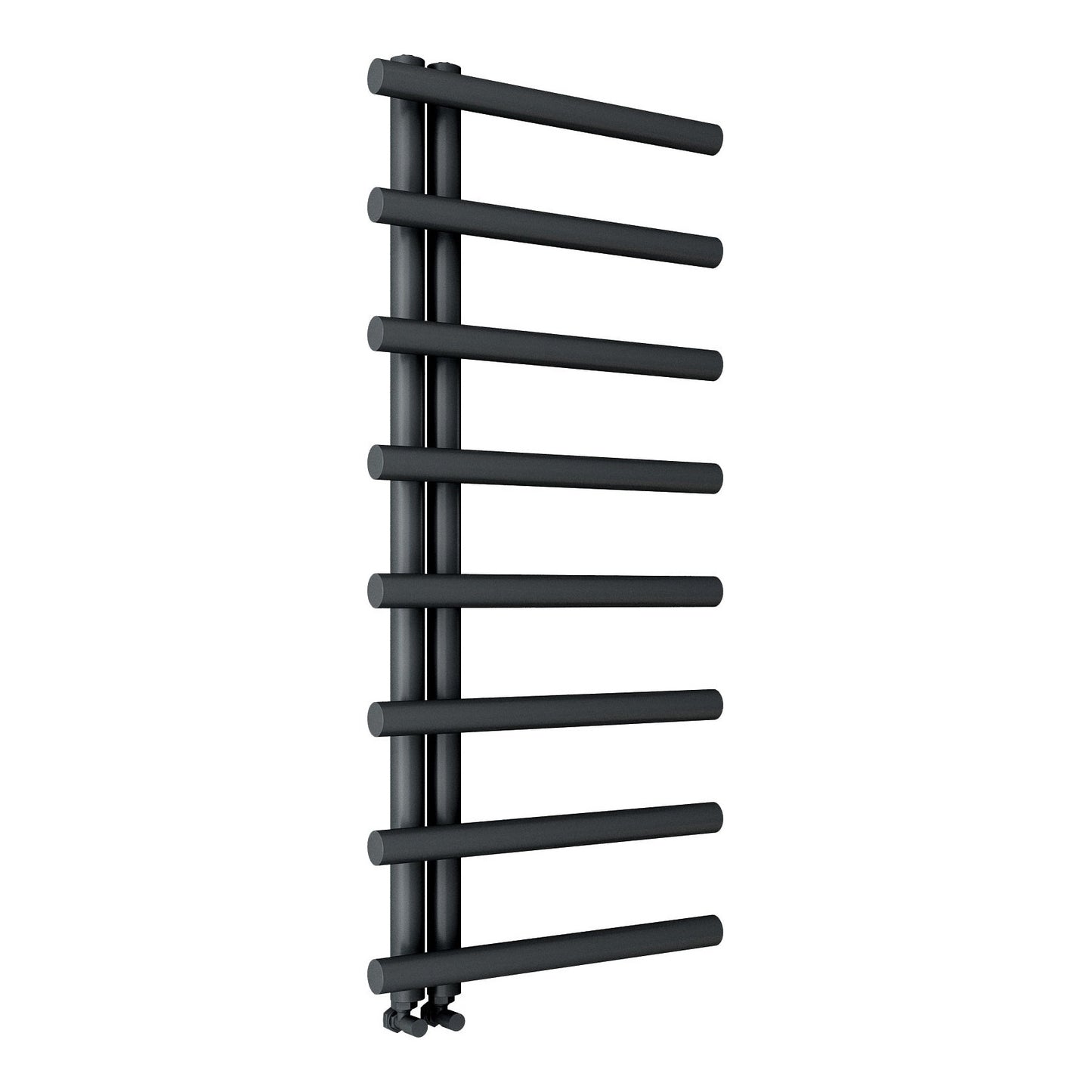 Fairford Leyte 1150 x 500mm Matt Black Towel Rail