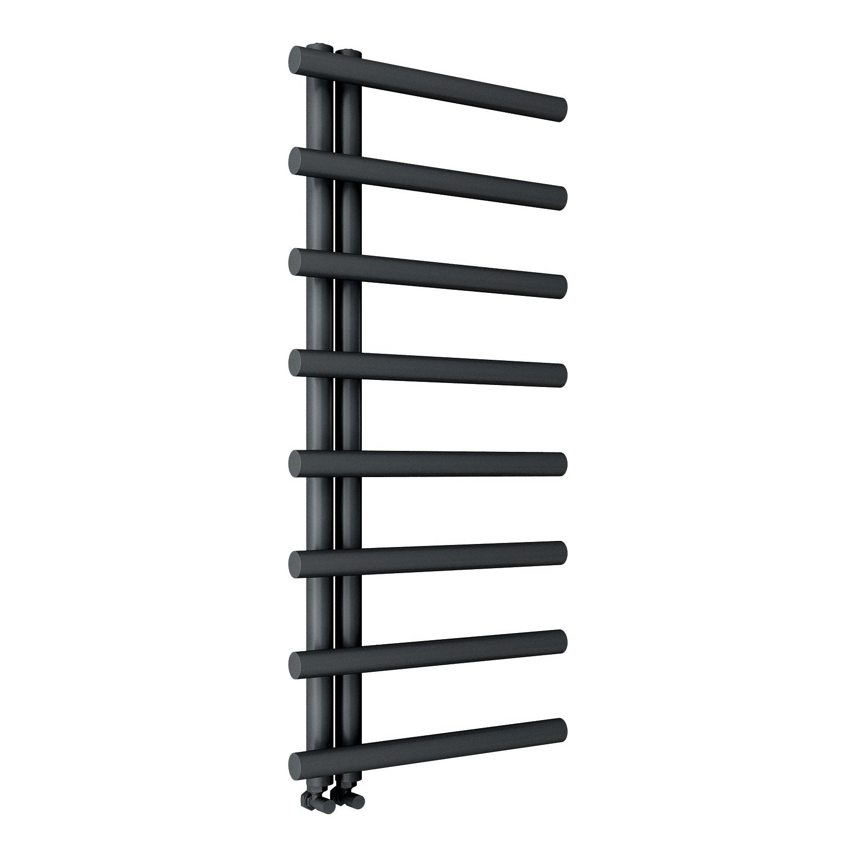 Fairford Leyte 1150 x 500mm Matt Black Towel Rail