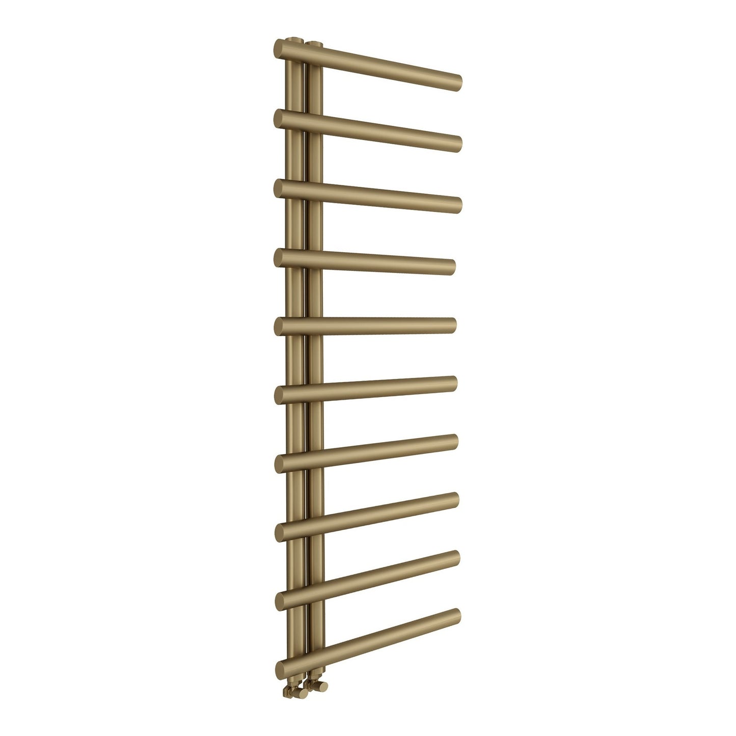 Fairford Leyte 1450 x 500mm Brushed Brass Towel Rail