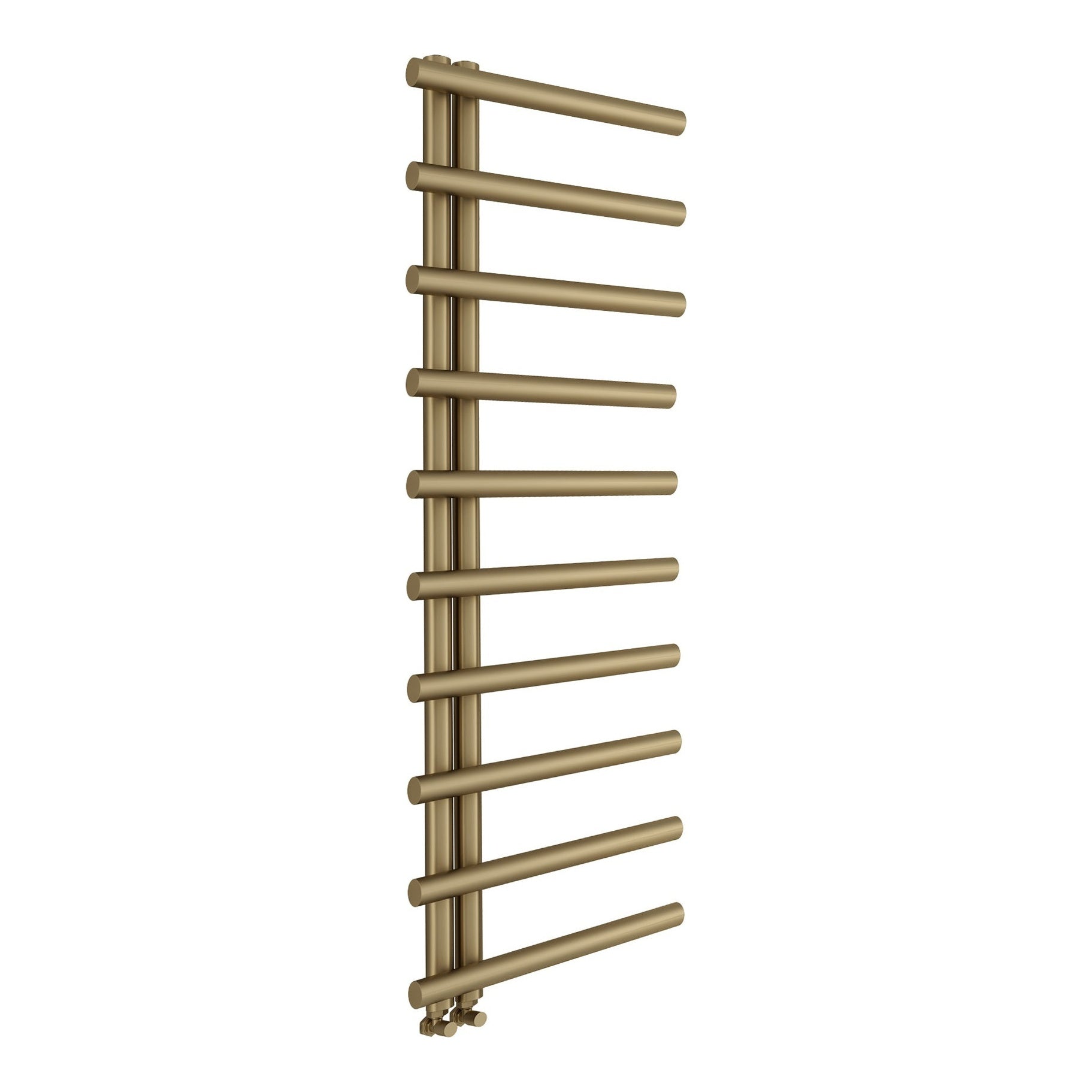 Fairford Leyte 1450 x 500mm Brushed Brass Towel Rail