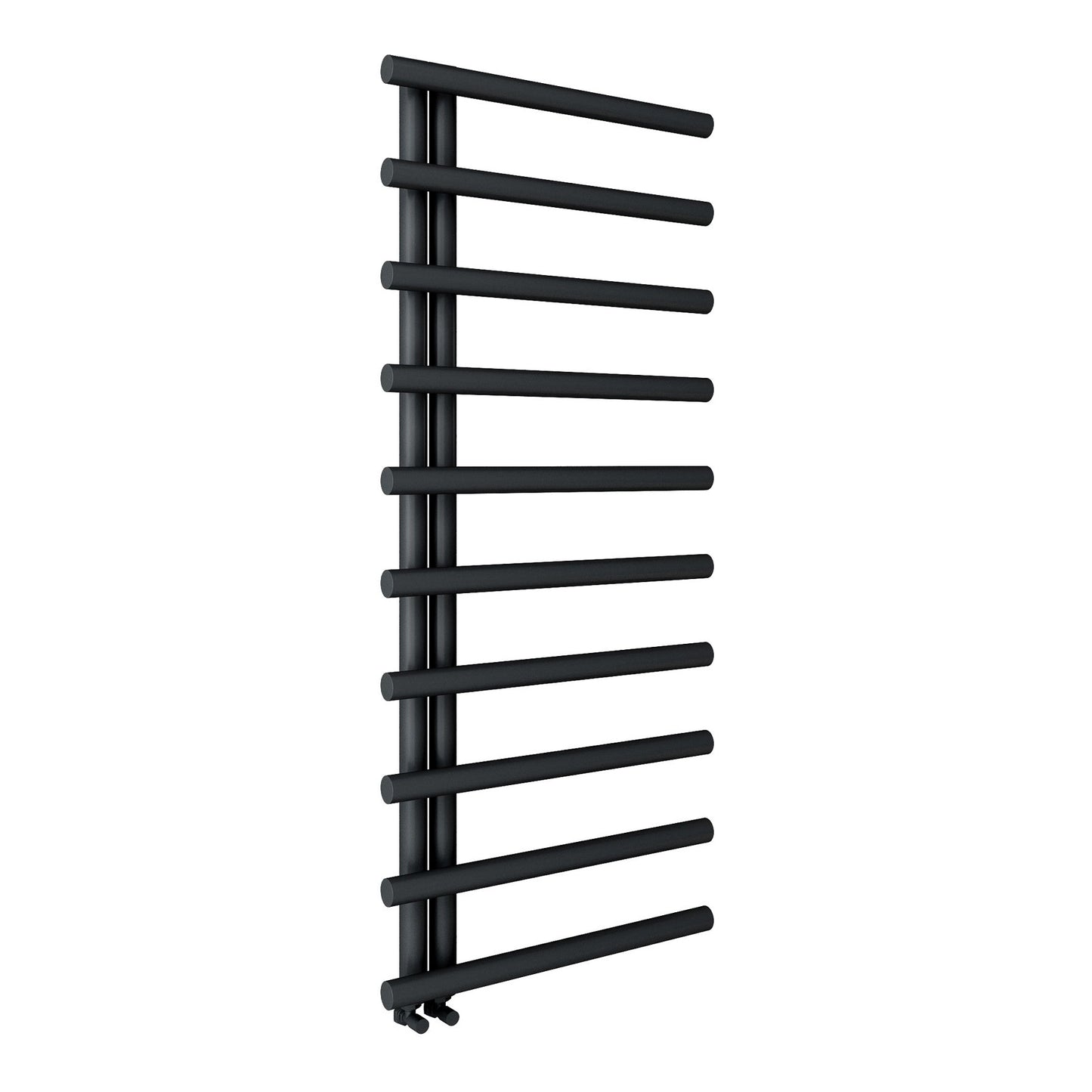 Fairford Leyte 1450 x 500mm Matt Black Towel Rail