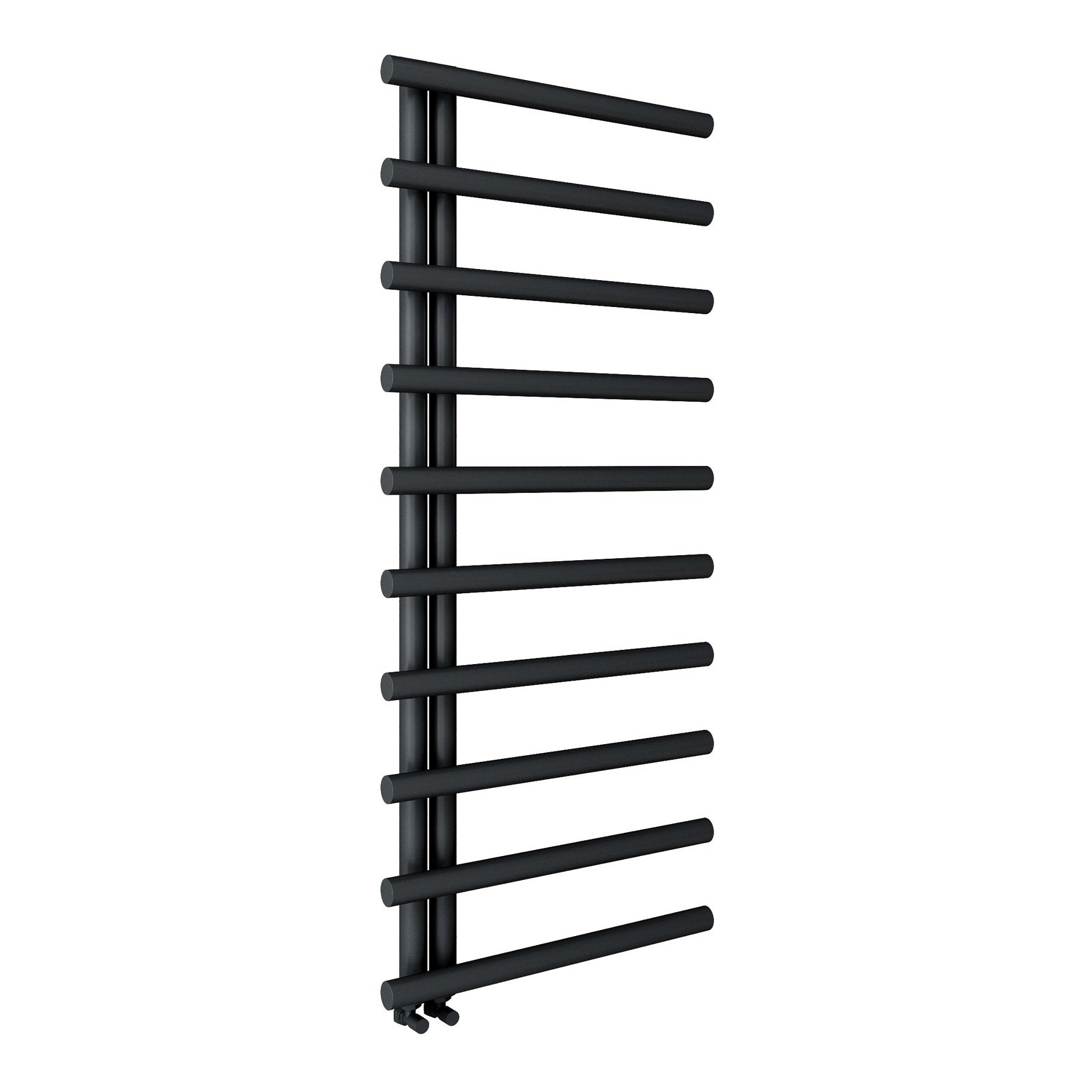 Fairford Leyte 1450 x 500mm Matt Black Towel Rail