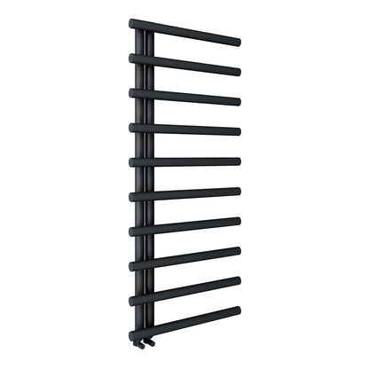 Fairford Leyte 1450 x 500mm Matt Black Towel Rail