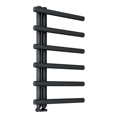 Fairford Leyte 850 x 500mm Matt Black Towel Rail