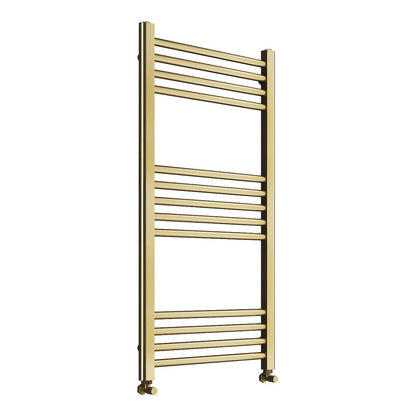 Fairford Metis 1000 x 400mm Brushed Brass Towel Rail