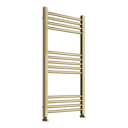 Fairford Metis 1000 x 500mm Brushed Brass Towel Rail