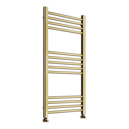 Fairford Metis 1000 x 600mm Brushed Brass Towel Rail