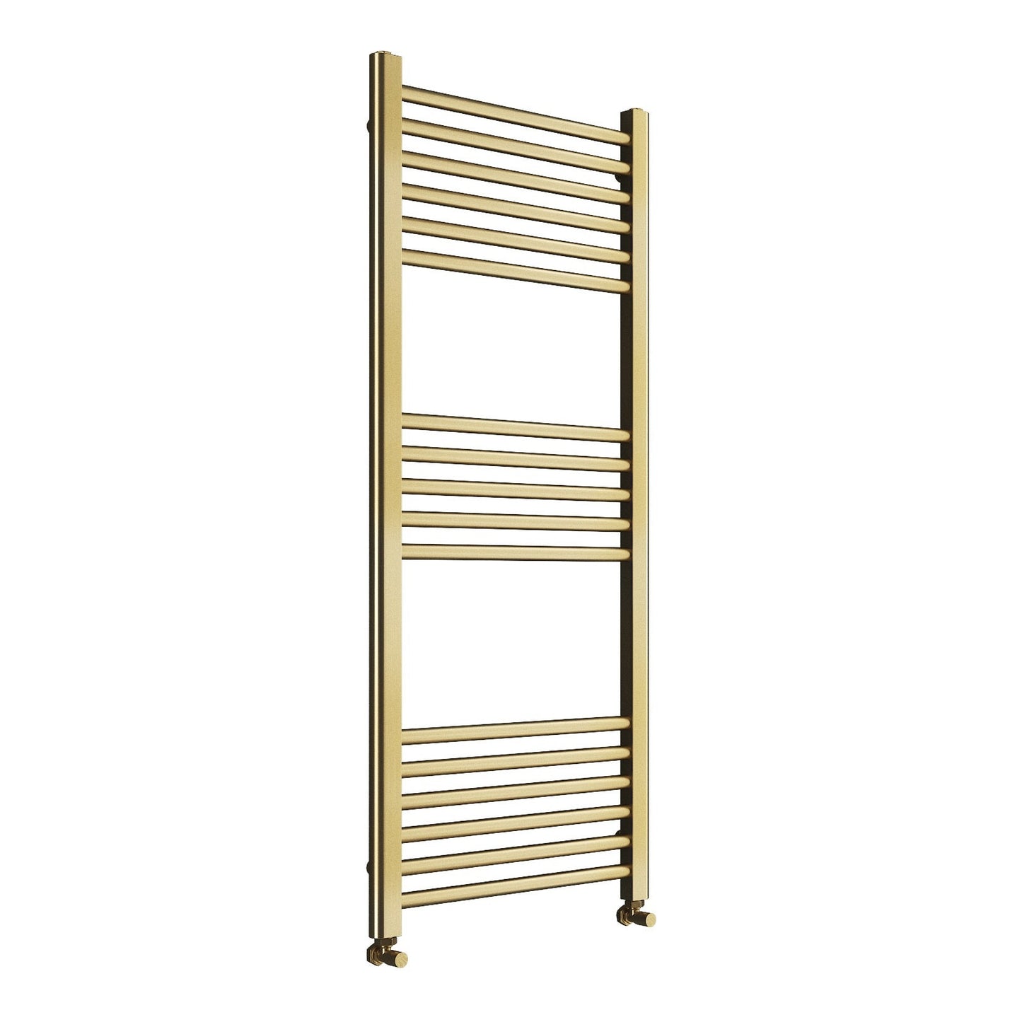 Fairford Metis 1200 x 400mm Brushed Brass Towel Rail
