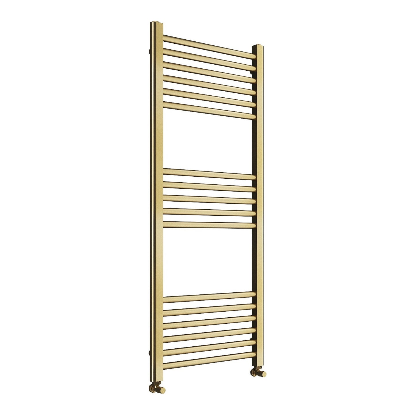 Fairford Metis 1200 x 500mm Brushed Brass Towel Rail