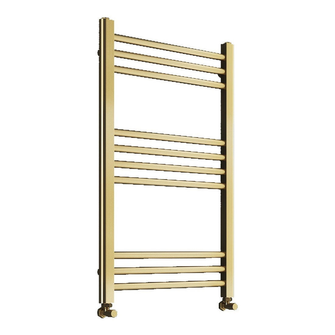 Fairford Metis 800 x 400mm Brushed Brass Towel Rail