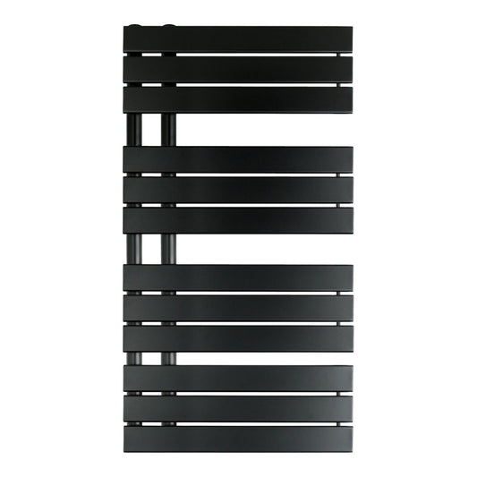 Fairford Peak 1080 x 550mm Matt Black Towel Rail