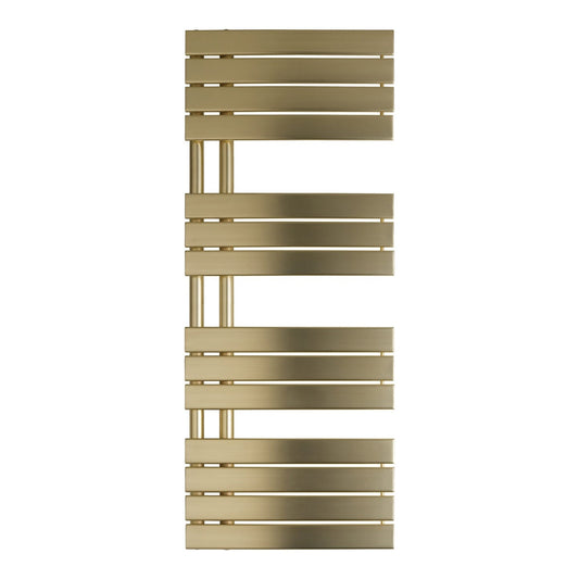 Fairford Peak 1400 x 550mm Brushed Brass Towel Rail