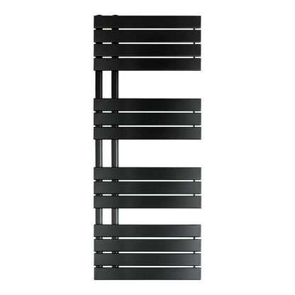 Fairford Peak 1400 x 550mm Matt Black Towel Rail