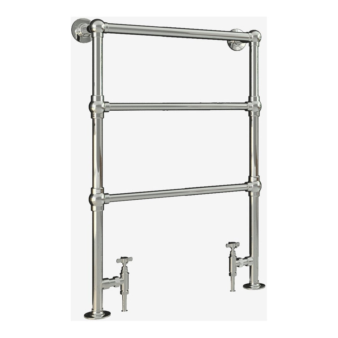 Fairford Winchester 966 x 673mm Chrome Floor Standing Towel Rail