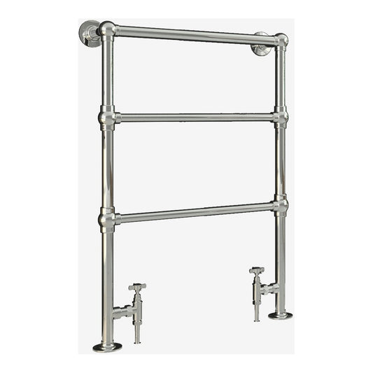 Fairford Winchester 966 x 673mm Chrome Floor Standing Towel Rail