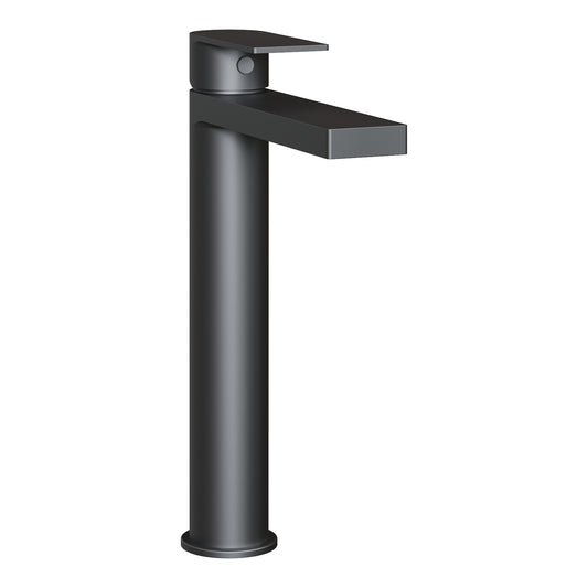Fairford Loft Matt Black High Rise Basin Mixer