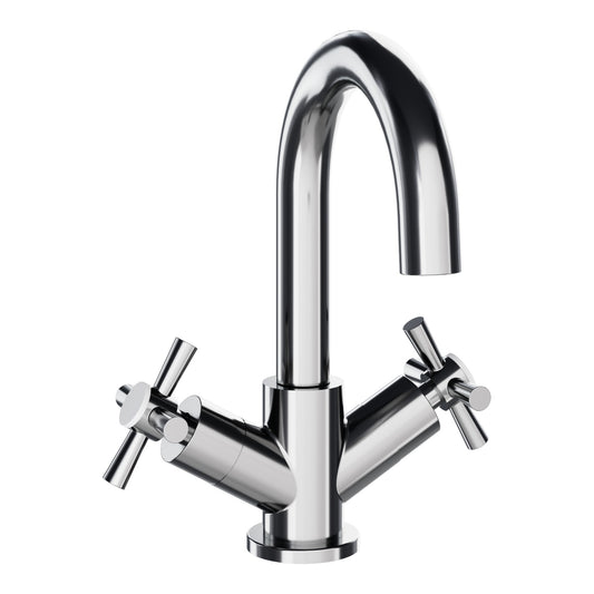 Fairford Lineka Basin Mixer with Push Button Waste
