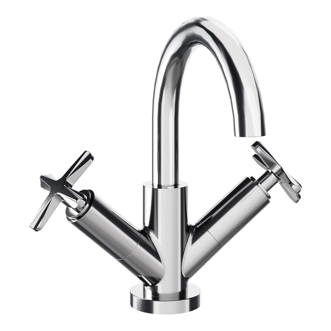 Fairford Verso Basin Mixer with Push Button Waste