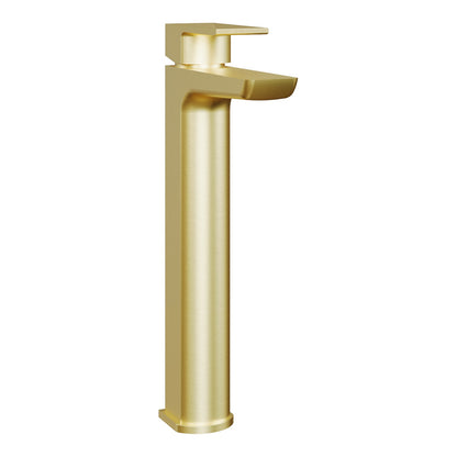 Fairford Una Brushed Brass High Rise Basin Mixer