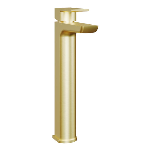 Fairford Una Brushed Brass High Rise Basin Mixer