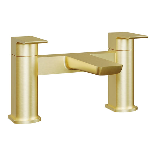 Fairford Una Brushed Brass Bath Filler