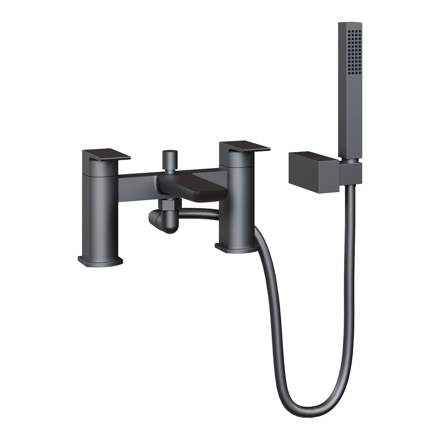 Fairford Una Matt Black Bath Shower Mixer