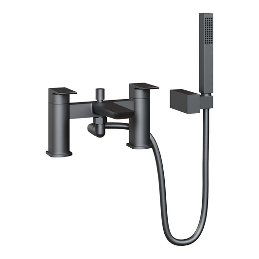 Fairford Una Matt Black Bath Shower Mixer