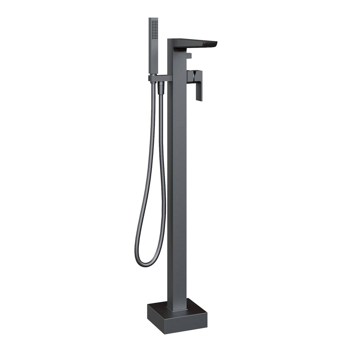 Fairford Una Matt Black Freestanding Bath Shower Mixer