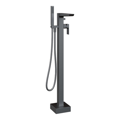 Fairford Una Matt Black Freestanding Bath Shower Mixer