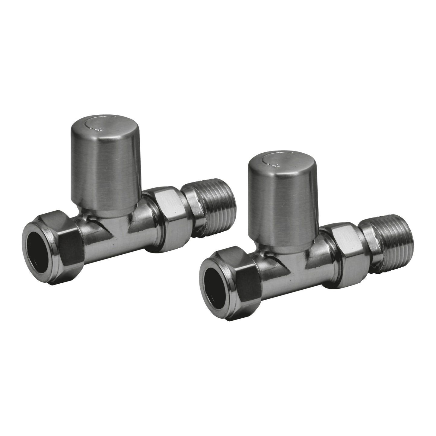 Fairford Round Straight Radiator Valve - Gunmetal