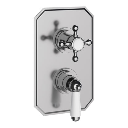 Fairford Winchester Pro Traditional Concealed Twin Shower Valve, 1 Outlet