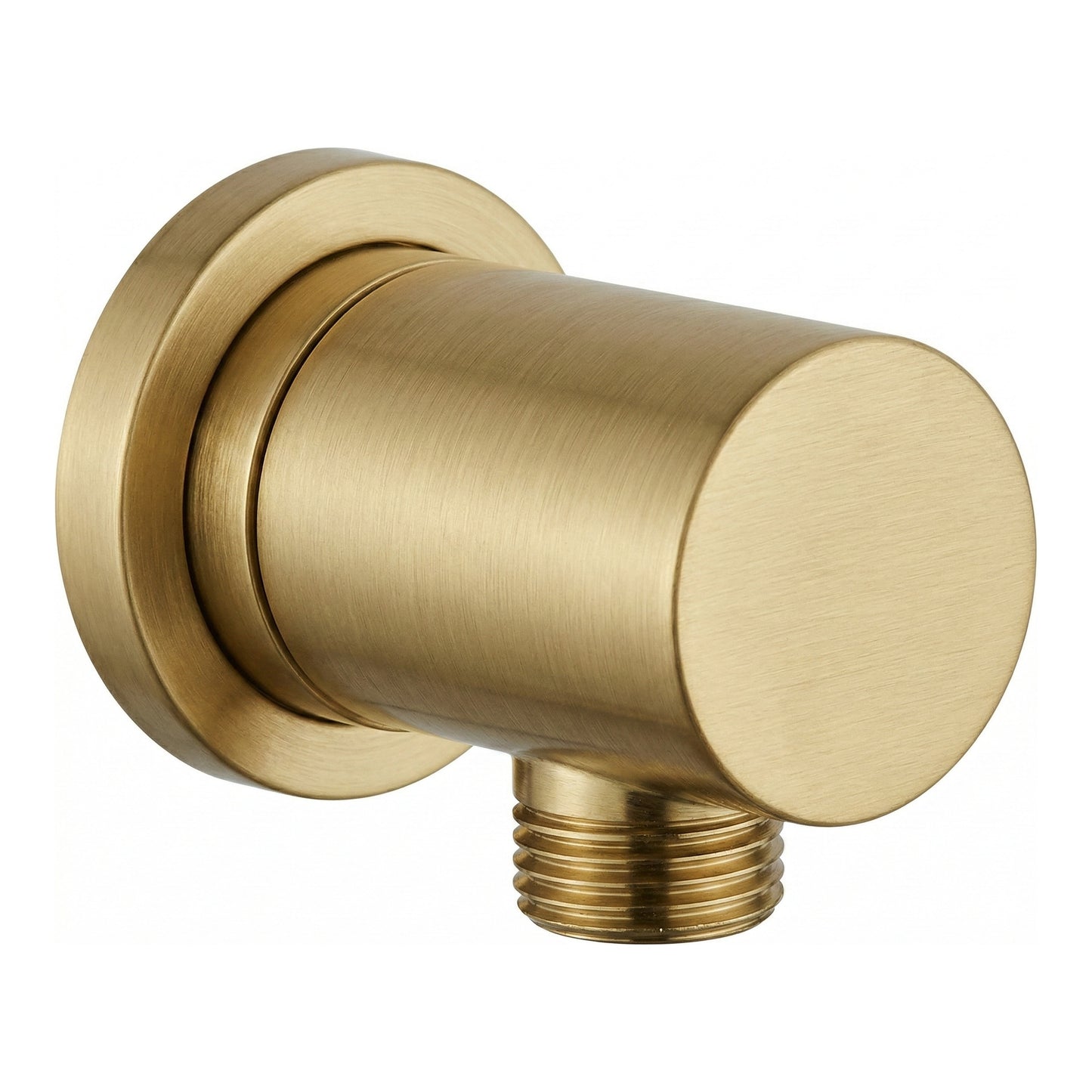 Fairford Element Brushed Brass Round Outlet Elbow