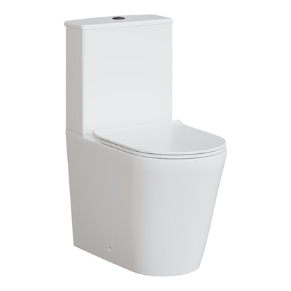 Fairford Sierra Pure Rimless Close Coupled Toilet with Soft Close Seat
