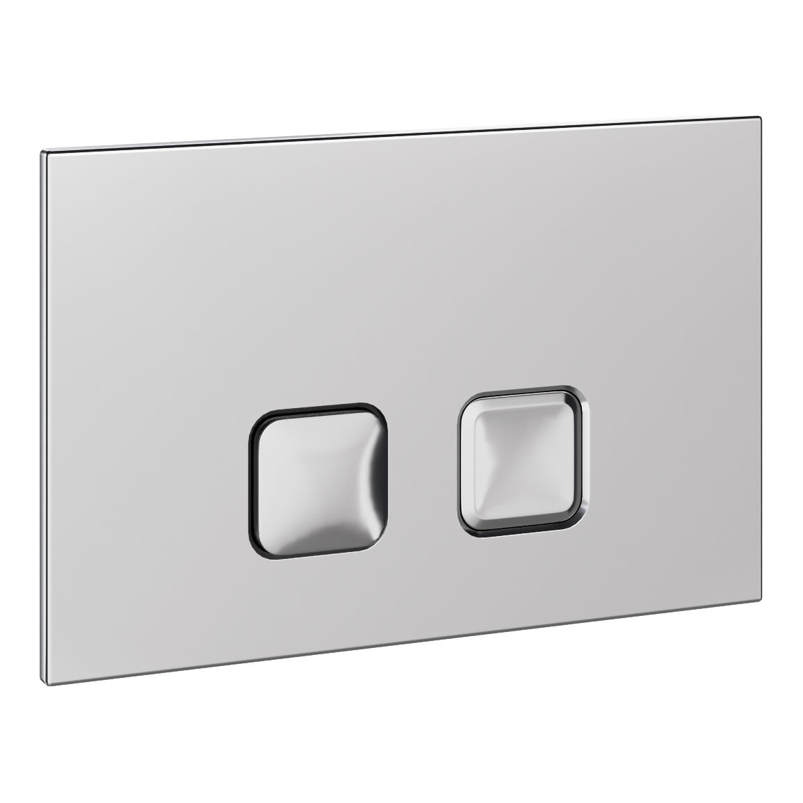 Fairford Klar Chrome Flush Plate with Round Buttons