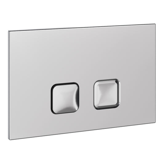 Fairford Klar Chrome Flush Plate with Round Buttons