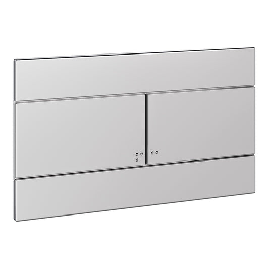 Fairford Gloss Chrome Flush Plate with Square Buttons