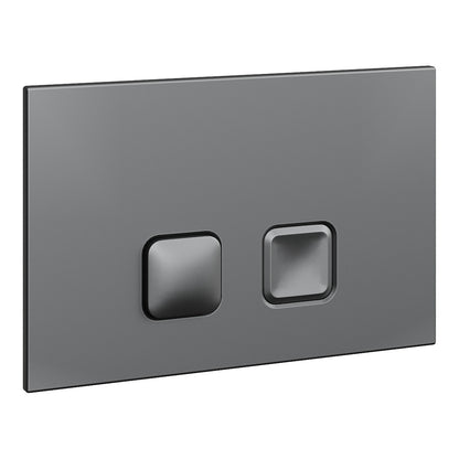 Fairford Klar Matt Black Flush Plate with Round Buttons