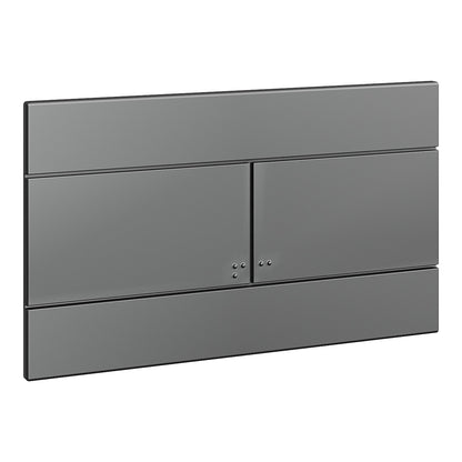 Fairford Klar Matt Black Flush Plate with Square Buttons