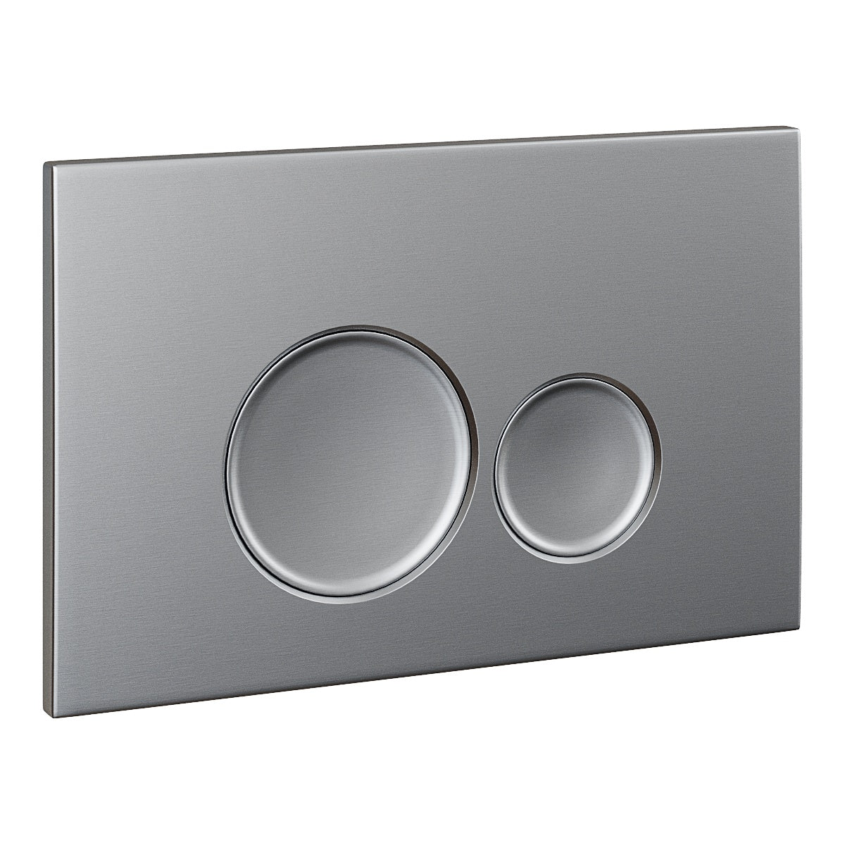 Fairford Virta Gunmetal Flush Plate with Round Buttons