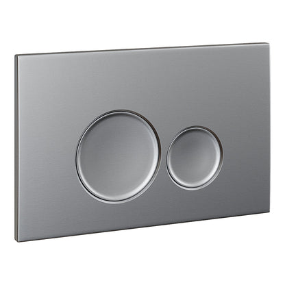 Fairford Virta Gunmetal Flush Plate with Round Buttons